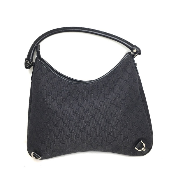 Authentic Gucci Abbey hobo bag black canvas - Picture 7 of 16
